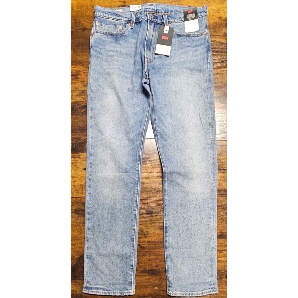Levis 511 Premium Slim Fit Selvedge Denim Jeans Light Wash Size 34x34 NWT